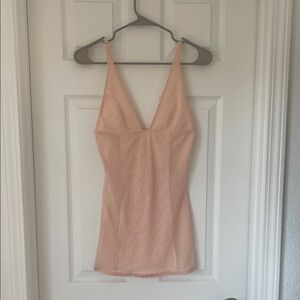 Peach Sleeveless Women's Slip Dress
